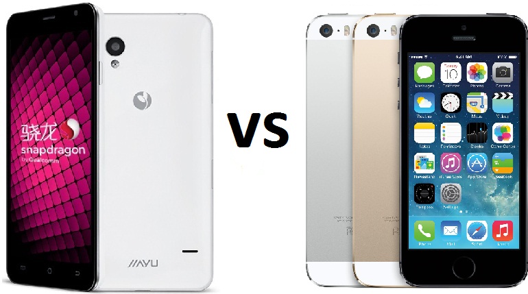 Palyginimas: jiayu s1 vs iphone 5s