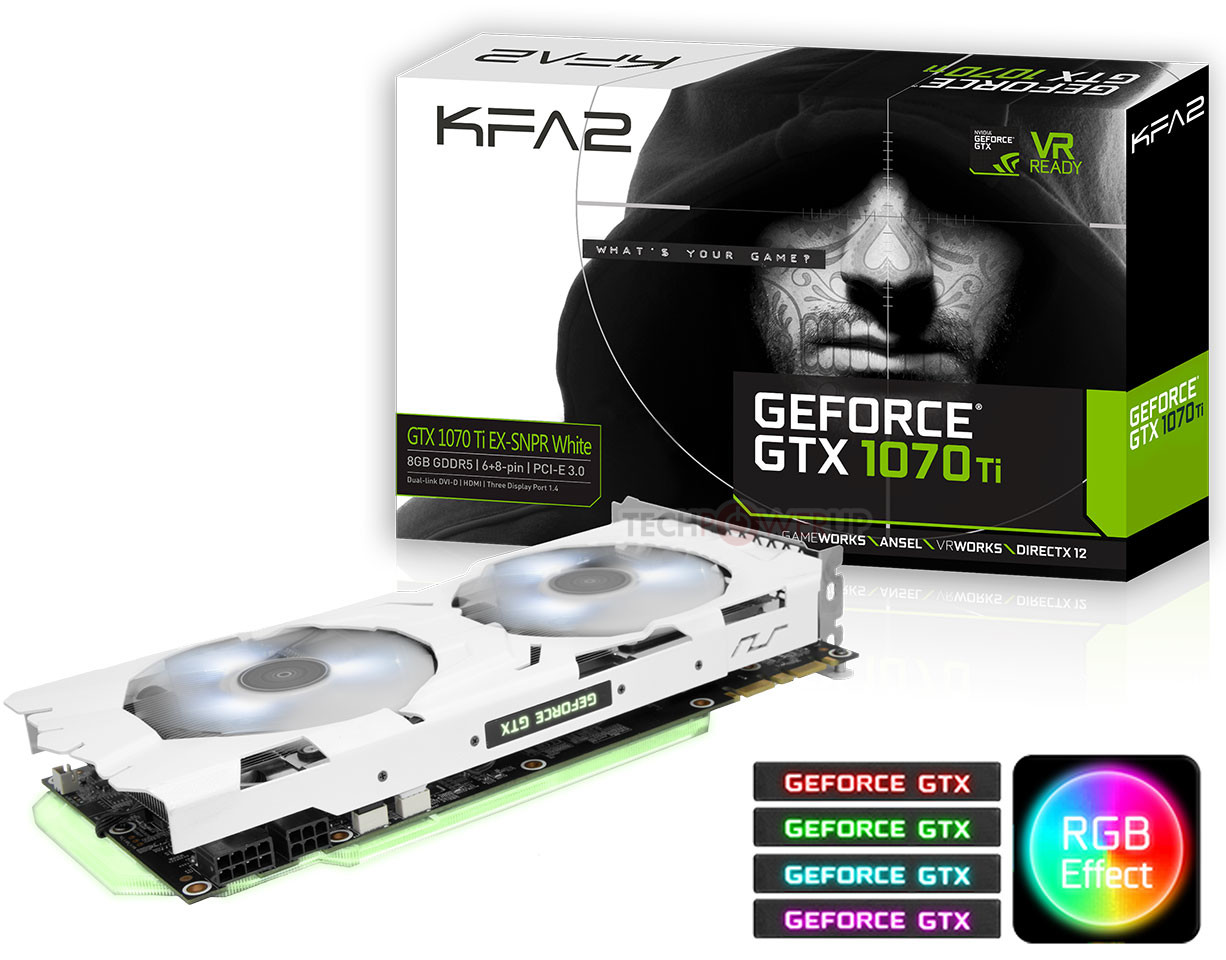 kfa2 geforce gtx 1070 ti ex ประกาศ